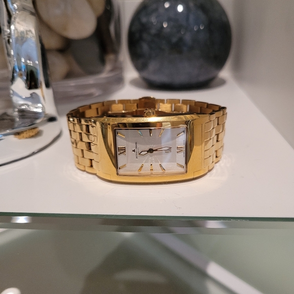 VINTAGE JACQUES LEMANS MEN'S WATCH AUTOMATIC G-182J GOLD PLATED. - Picture 6 of 9